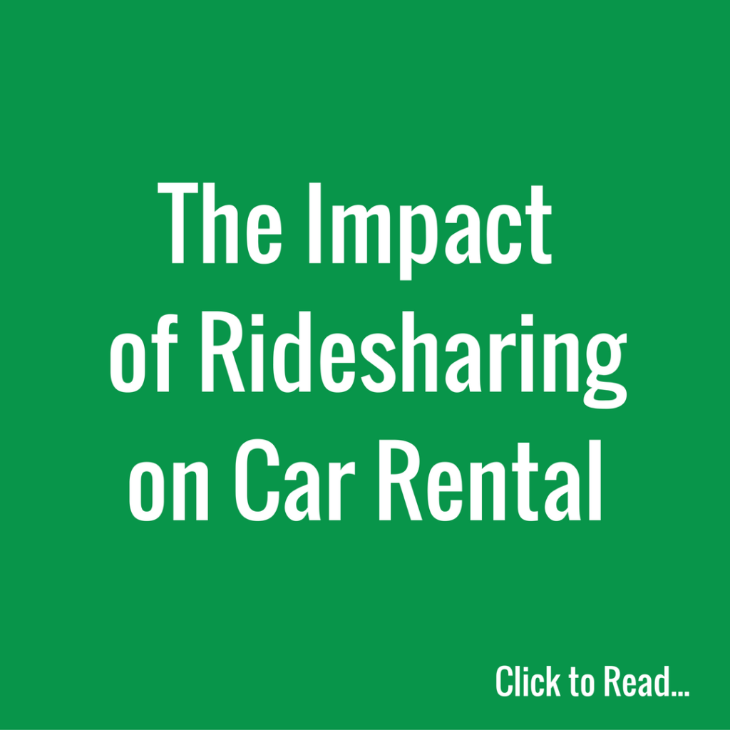 The Impact of Ridesharing on Car Rental